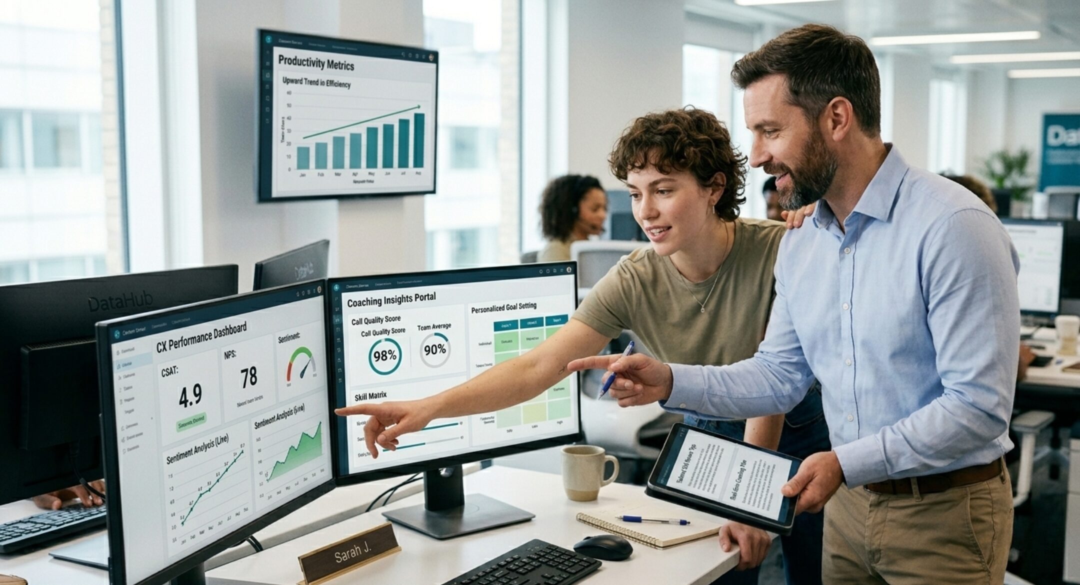 Data-driven coaching that boosts productivity and CX